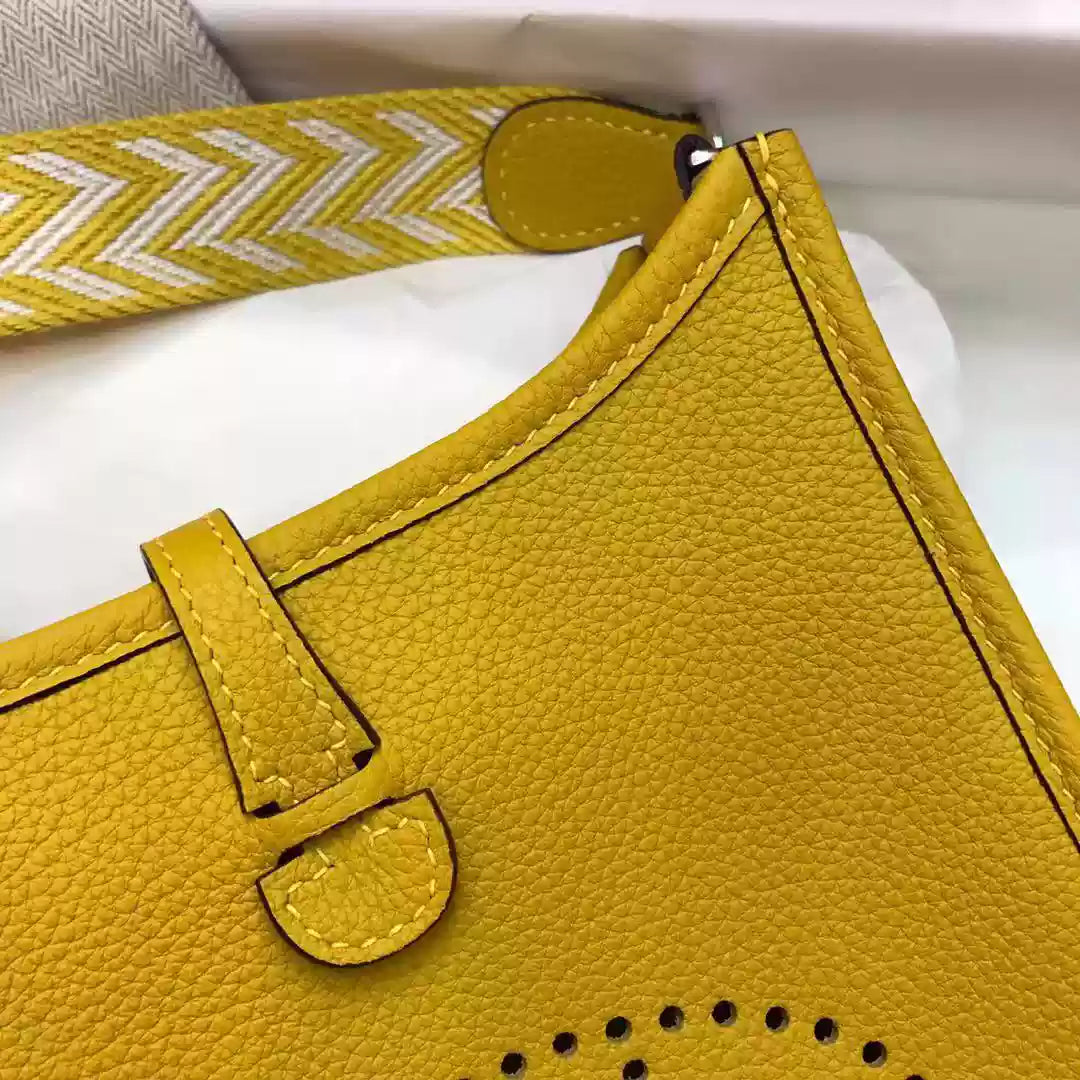 CUCUBIRD Full Grain Leather Mini Evelyn Bag DIY Kit Yellow?