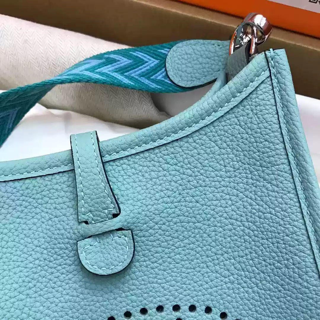 CUCUBIRD Full Grain Leather Mini Evelyn Bag DIY Kit Sky-Blue?