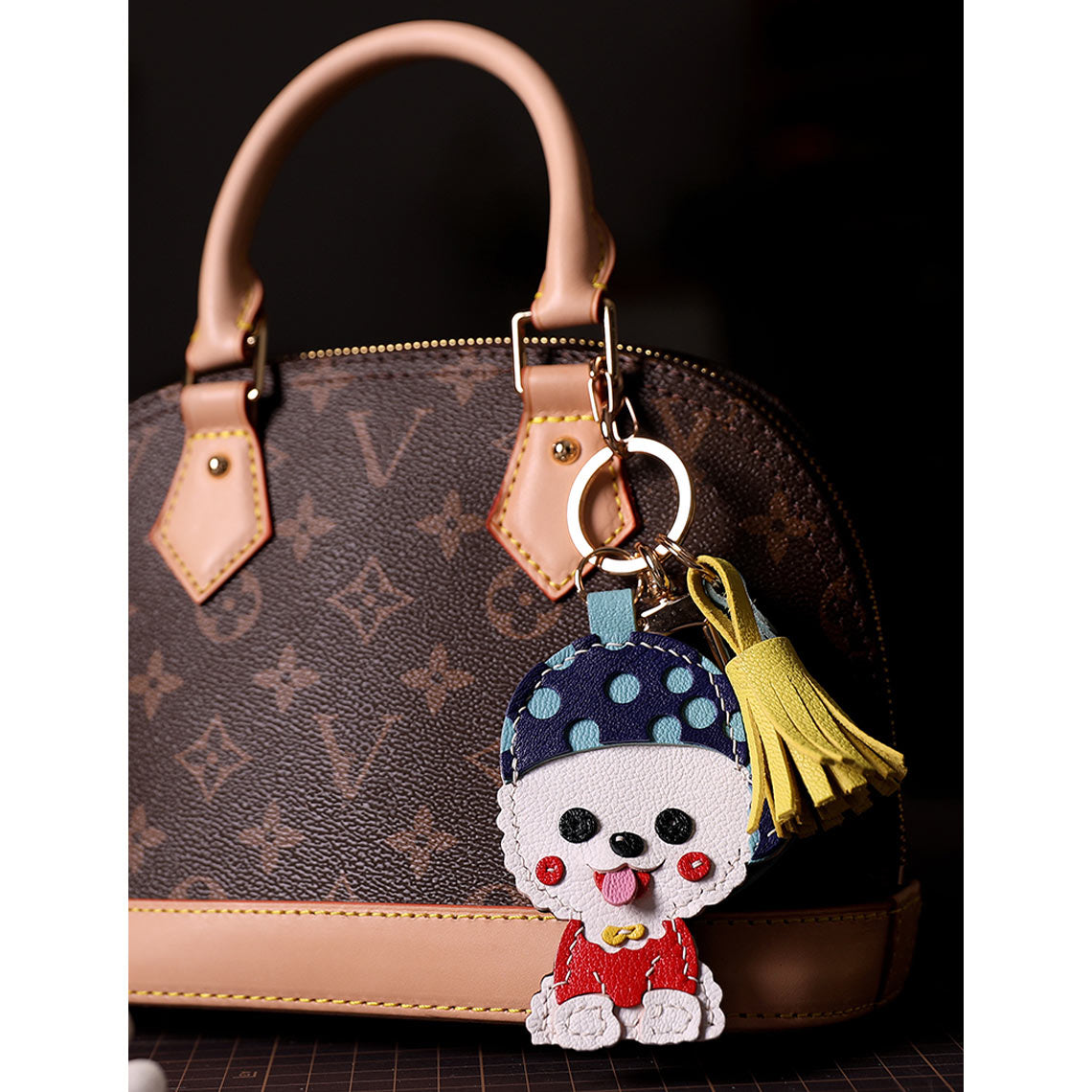 CUCUBIRD CUCUBIRD Leather Cute Bichon Keychain DIY Kits ?