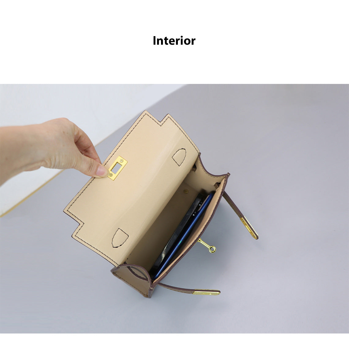 CUCUBIRD POPSEWING® Leather Dustbag Recycle Kelly Bag DIY Kit