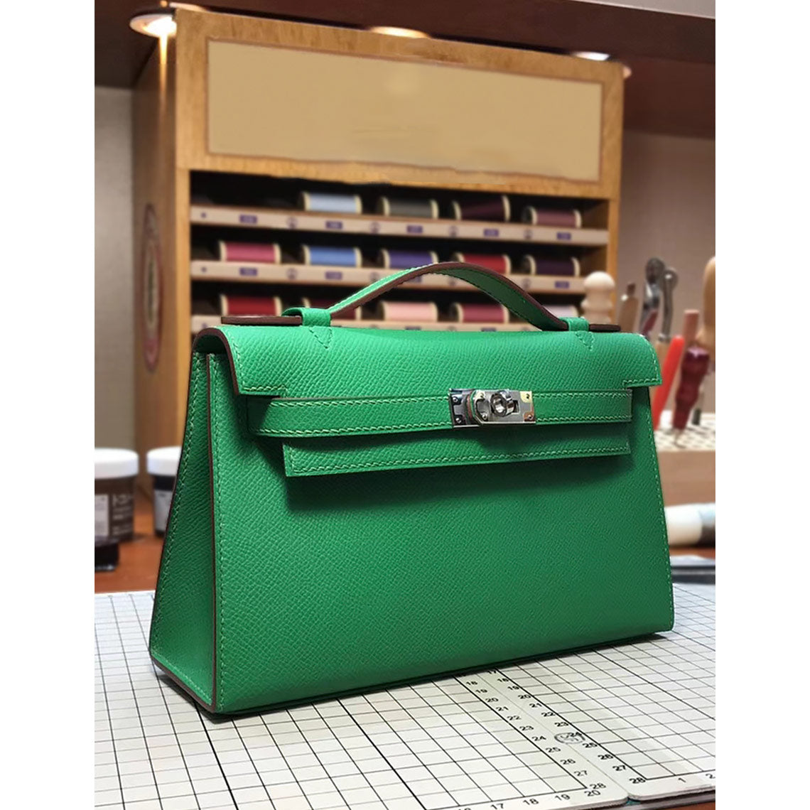 CUCUBIRD CUCUBIRD Full Grain Leather Inspired Kelly Clutch - Advanced DIY Kits ?