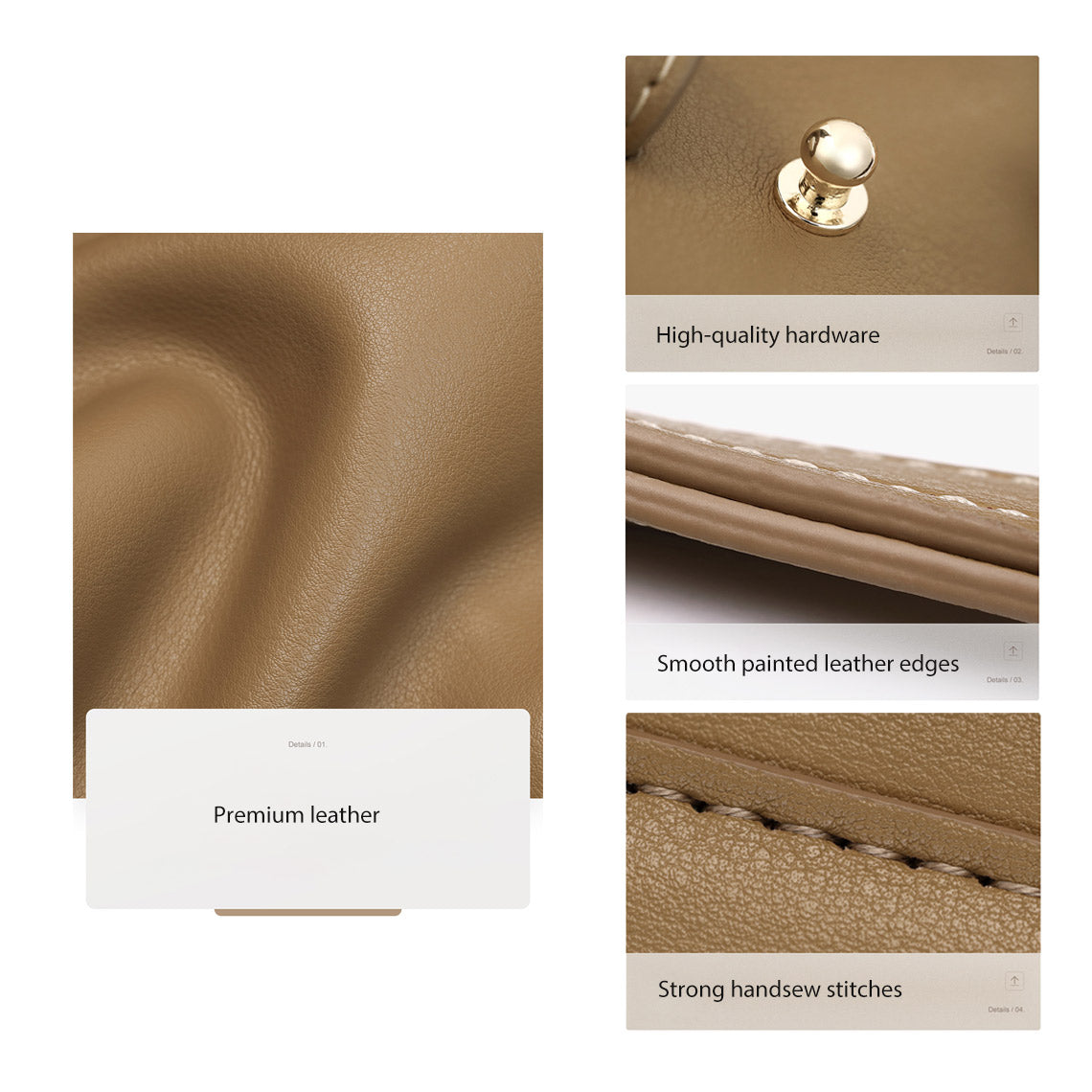 CUCUBIRD CUCUBIRD Leather Drawstring Shoulder Backpack DIY Kits