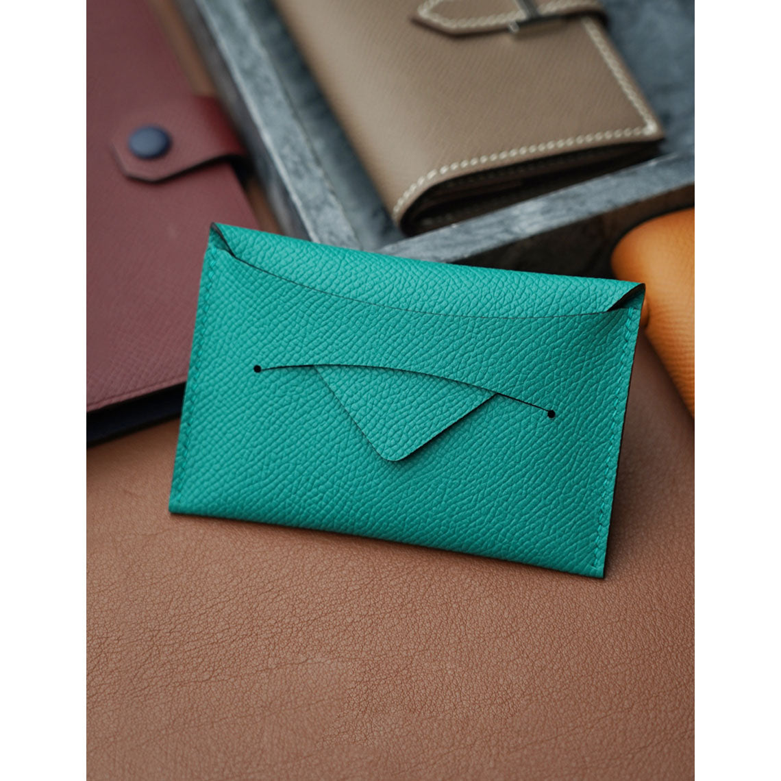 CUCUBIRD CUCUBIRD Full Grain Leather Classic Envelope Card Holder DIY Kits ?