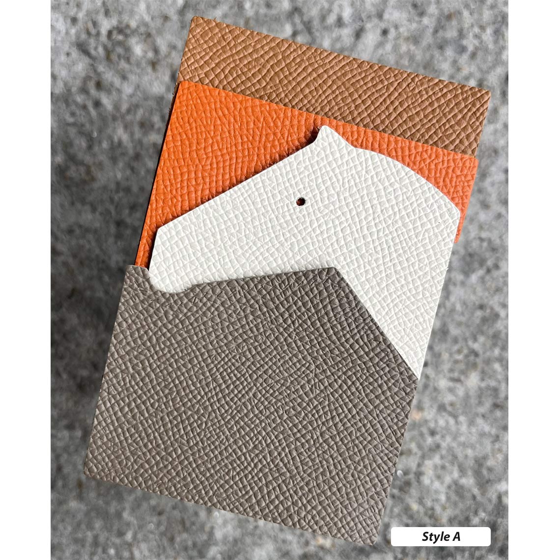 CUCUBIRD CUCUBIRD Full Grain Leather Horse Slim Card Holder DIY Kits ?