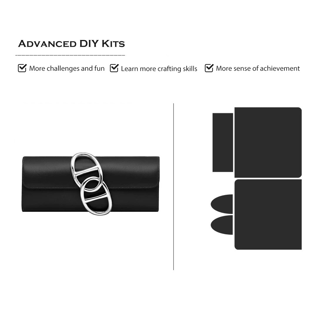 CUCUBIRD CUCUBIRD Full Grain Leather Evening Clutch DIY Kit - Advanced DIY Kits ?