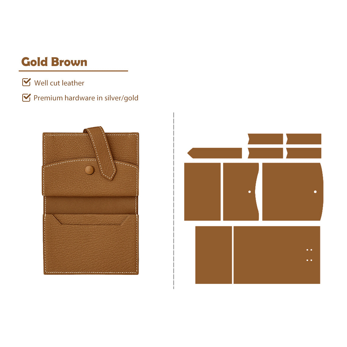 CUCUBIRD CUCUBIRD Full Grain Leather Bearn Coin Wallet DIY Kits ?