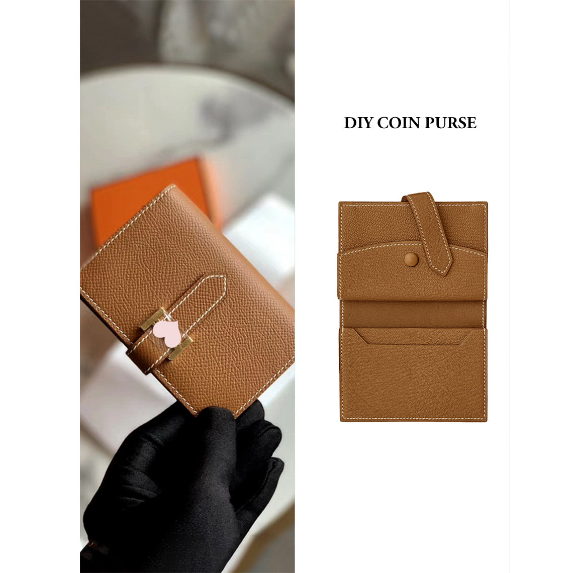 CUCUBIRD CUCUBIRD Full Grain Leather Bearn Coin Wallet DIY Kits ?