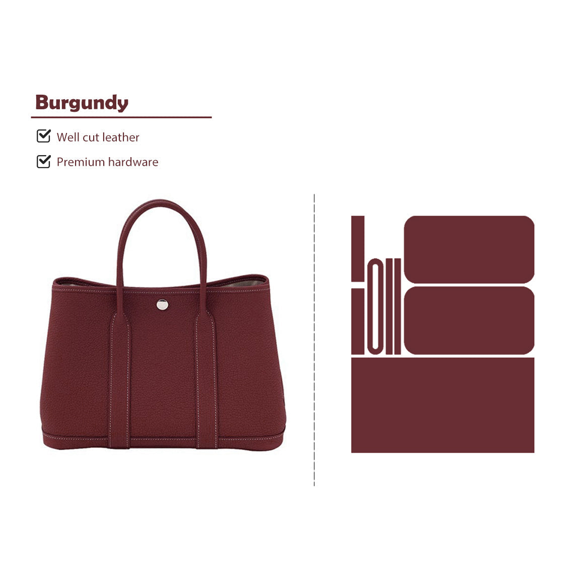 CUCUBIRD CUCUBIRD Full Grain Leather New Garden Party Handbag - Advanced DIY Kits ?