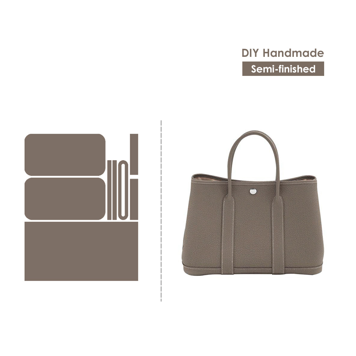 CUCUBIRD CUCUBIRD Full Grain Leather New Garden Party Handbag - Advanced DIY Kits ?