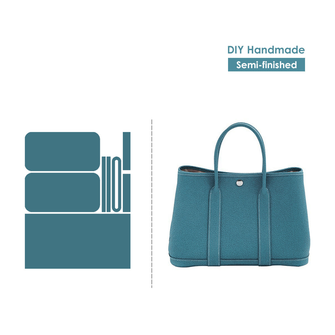 CUCUBIRD CUCUBIRD Full Grain Leather New Garden Party Handbag - Advanced DIY Kits ?