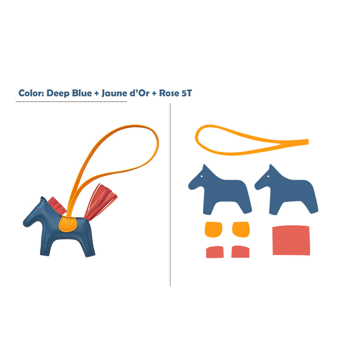 CUCUBIRD CUCUBIRD Sheep Leather Color Horse Purse Charm DIY Kit ?