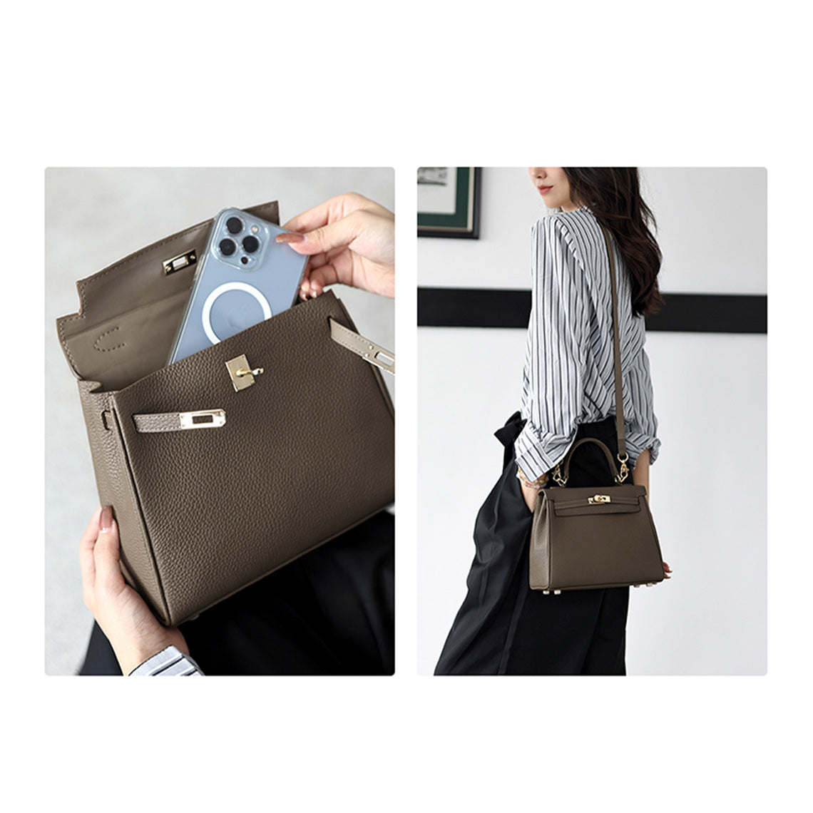 CUCUBIRD POPSEWING® Top Grain Leather New Kelli Bag DIY Kit