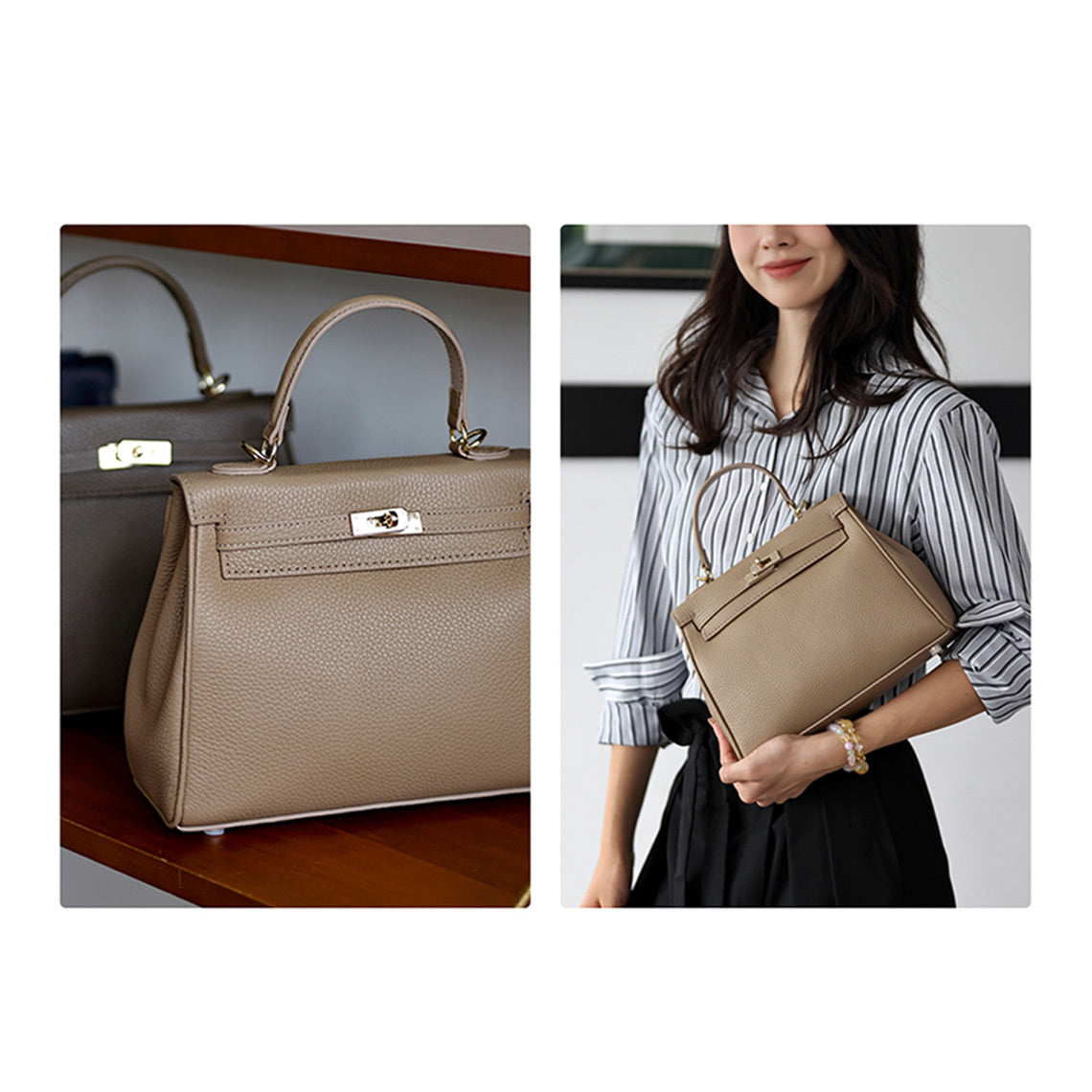 CUCUBIRD POPSEWING® Top Grain Leather New Kelli Bag DIY Kit