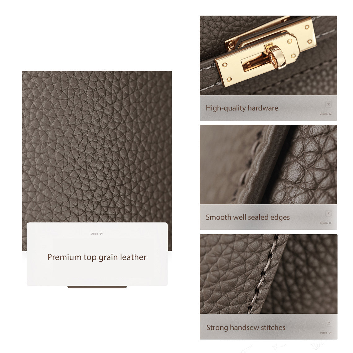 CUCUBIRD POPSEWING® Top Grain Leather New Kelli Bag DIY Kit