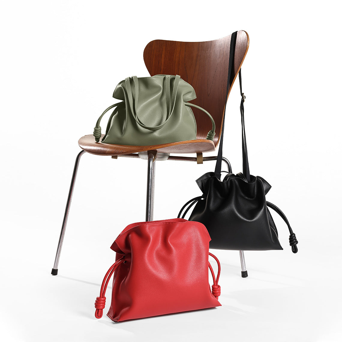 CUCUBIRD CUCUBIRD Leather Drawstring Bucket Bag DIY Kits ?