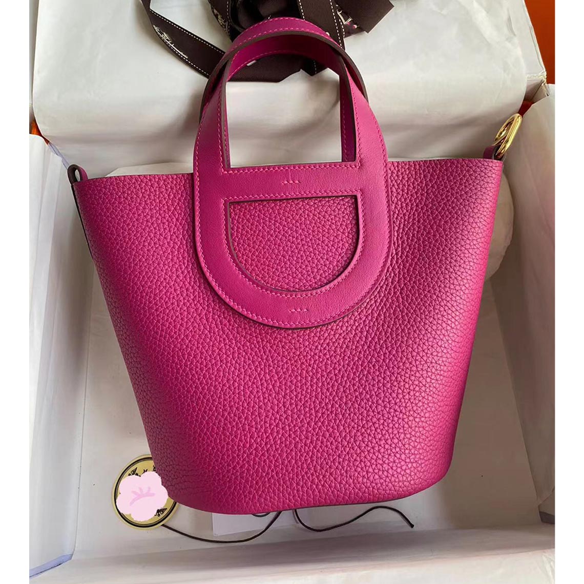 CUCUBIRD POPSEWING® Full Grain Leather Inspired Loop Handbag - Advanced DIY Kit Rose / Silver