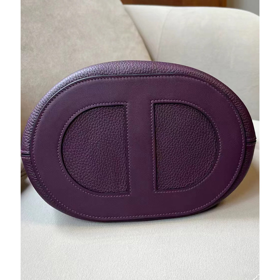 CUCUBIRD POPSEWING® Full Grain Leather Inspired Loop Handbag - Advanced DIY Kit Anemone / Silver