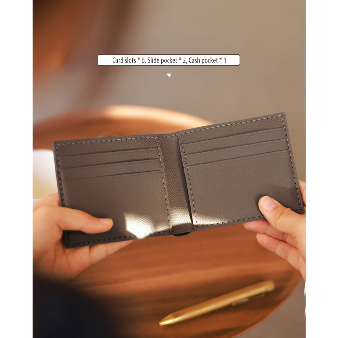 CUCUBIRD CUCUBIRD Top Grain Leather Simple Card Wallet DIY Kits ?