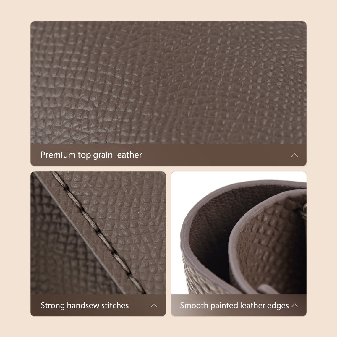 CUCUBIRD CUCUBIRD Top Grain Leather Simple Card Wallet DIY Kits ?