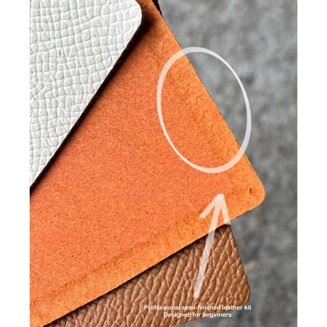 CUCUBIRD POPSEWING® Leather Horses Card Holder DIY Kit