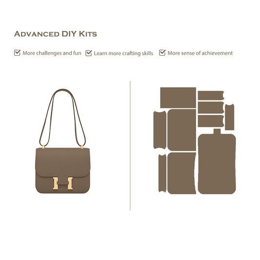 CUCUBIRD CUCUBIRDFull Grain Leather Inspired Kanstance 24 - Advanced DIY Kits Etoupe / Silver?