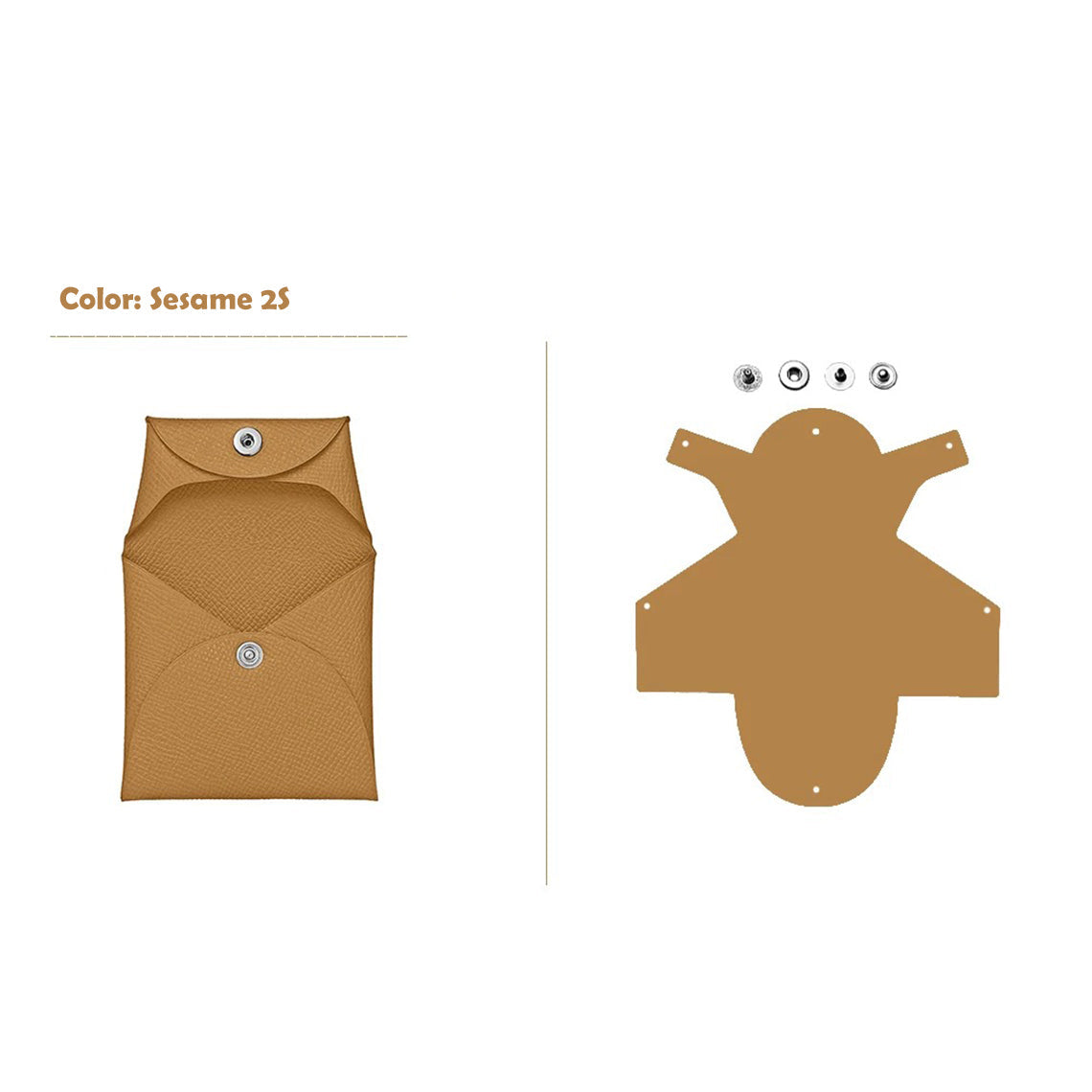 CUCUBIRD CUCUBIRD Epsom Leather Inspired Basita Purse DIY Kit Sesame-S2?
