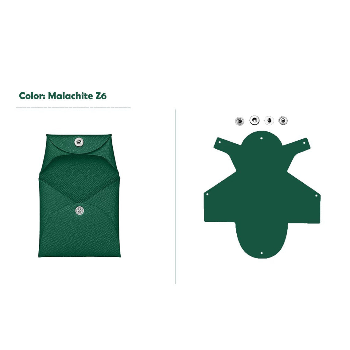CUCUBIRD CUCUBIRD Epsom Leather Inspired Basita Purse DIY Kit Malachite?