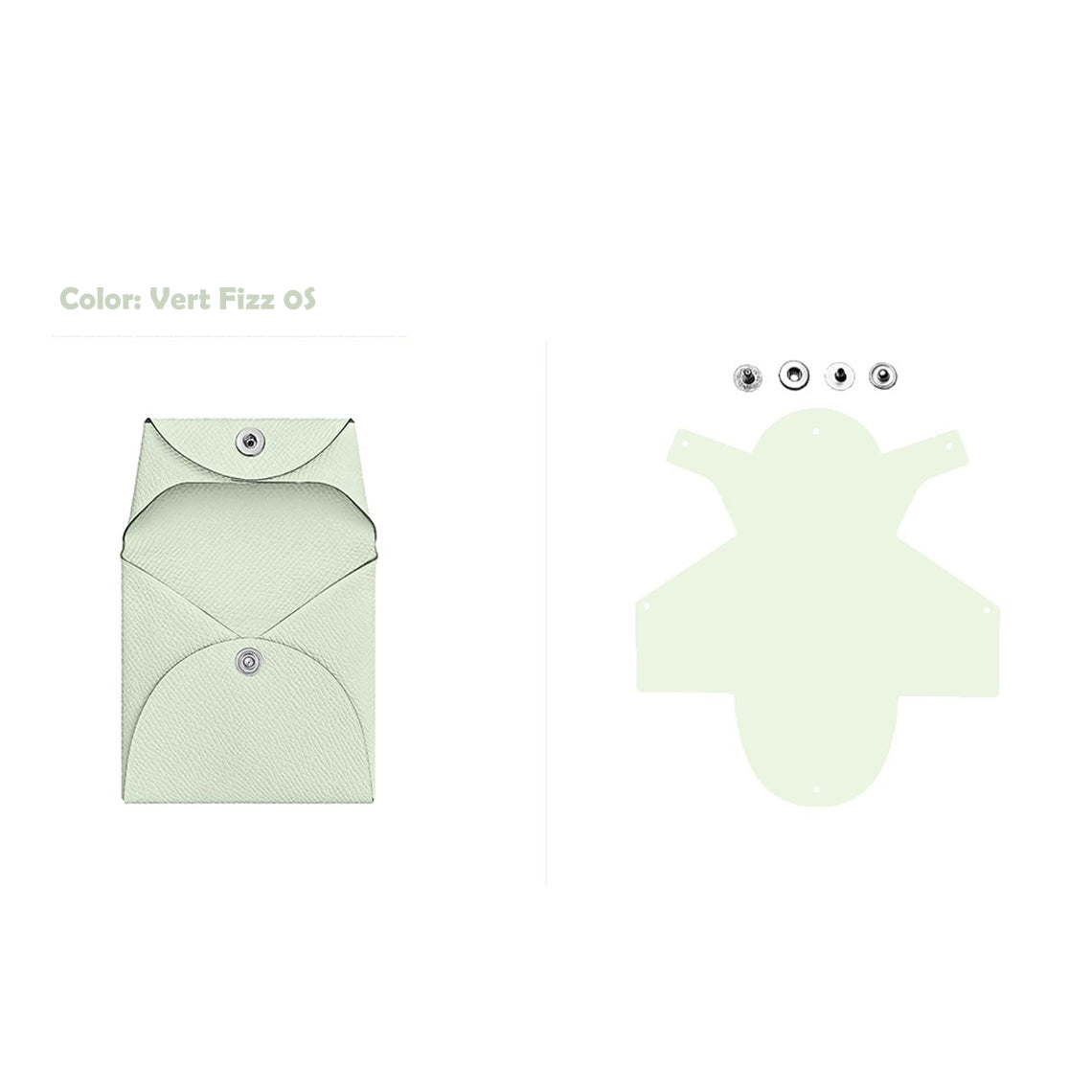 CUCUBIRD CUCUBIRD Epsom Leather Inspired Basita Purse DIY Kit Vert-Fizz-0S?