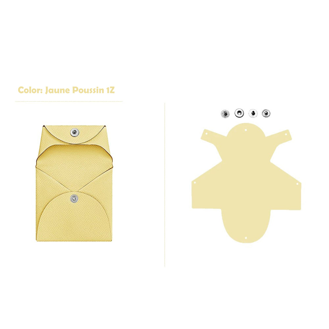 CUCUBIRD CUCUBIRD Epsom Leather Inspired Basita Purse DIY Kit Jaune Poussin 1Z