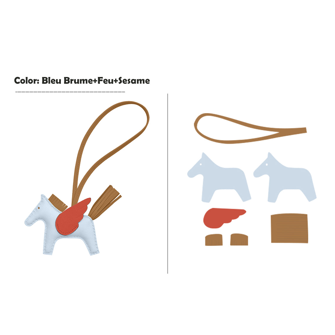 CUCUBIRD CUCUBIRD Sheep Leather Flying Horse Charm DIY Kits ?