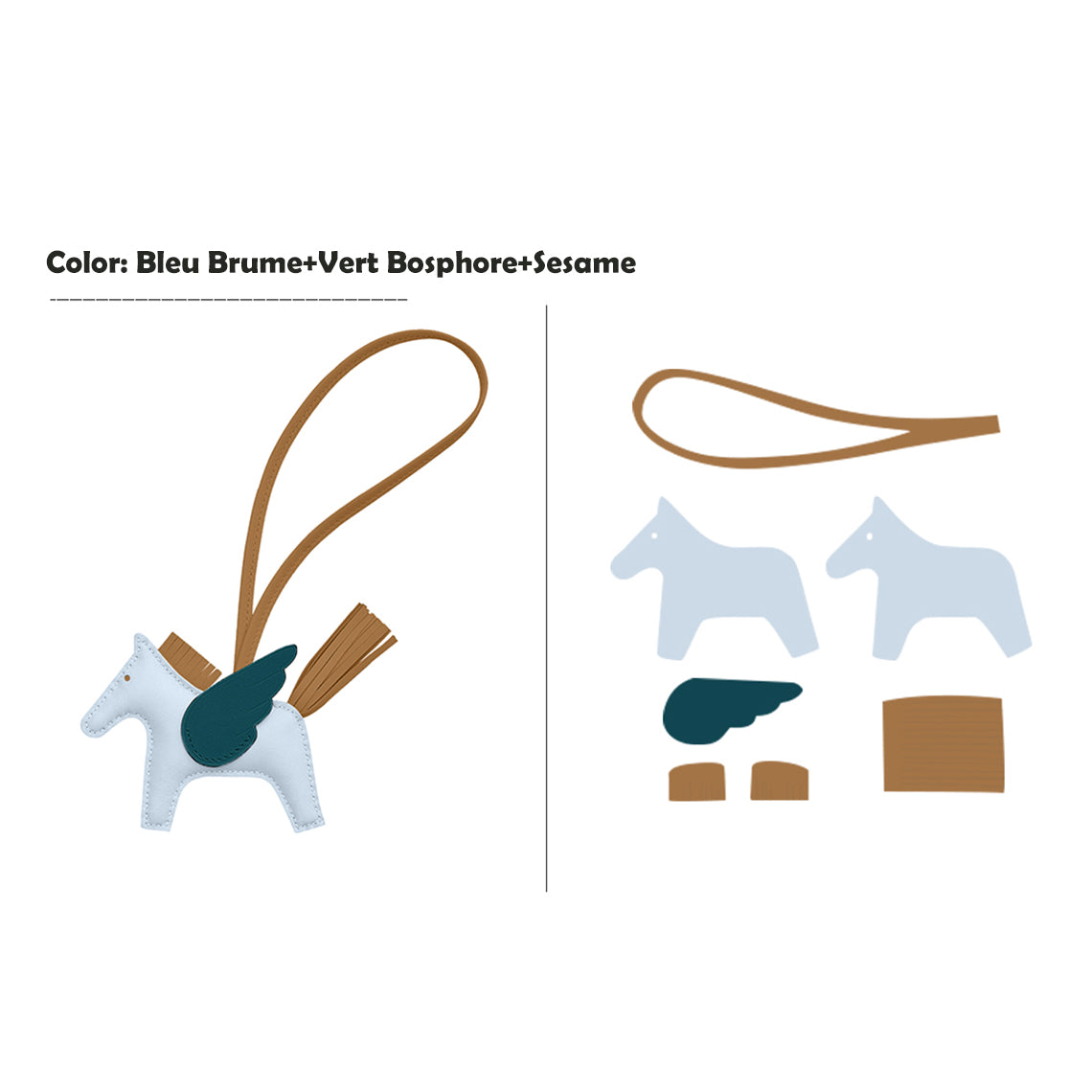 CUCUBIRD CUCUBIRD Sheep Leather Flying Horse Charm DIY Kits ?