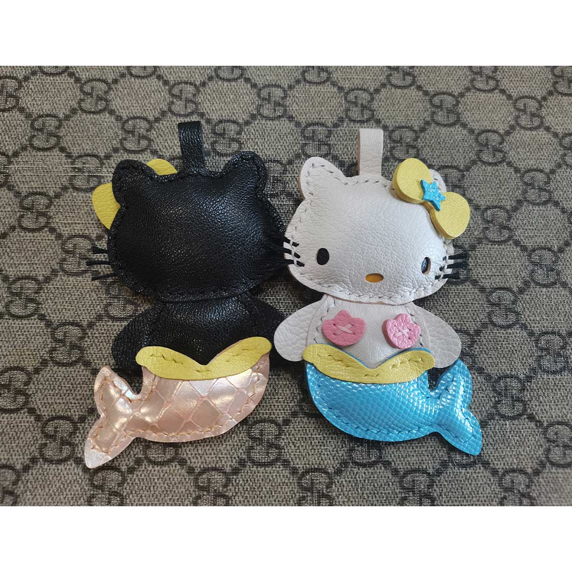 CUCUBIRD POPSEWING® Leather Mermaid Kitty Charm DIY Kit