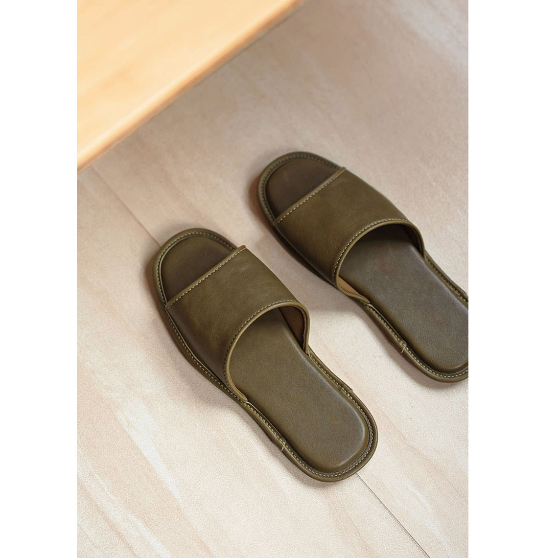 CUCUBIRD Top Grain Leather Home Slippers DIY Kits ?