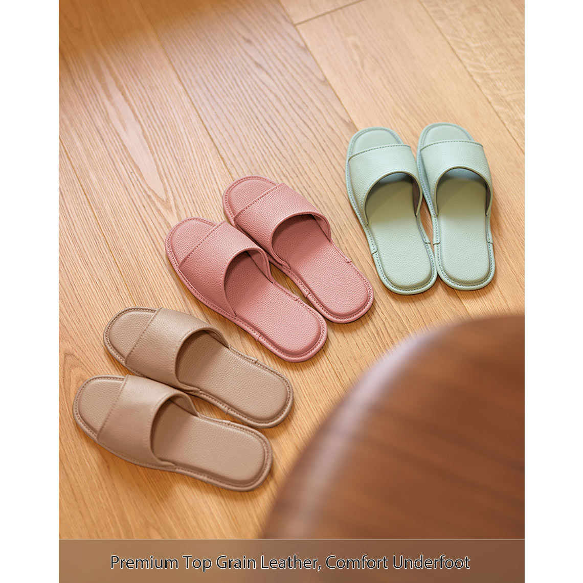 CUCUBIRD Top Grain Leather Home Slippers DIY Kits ?