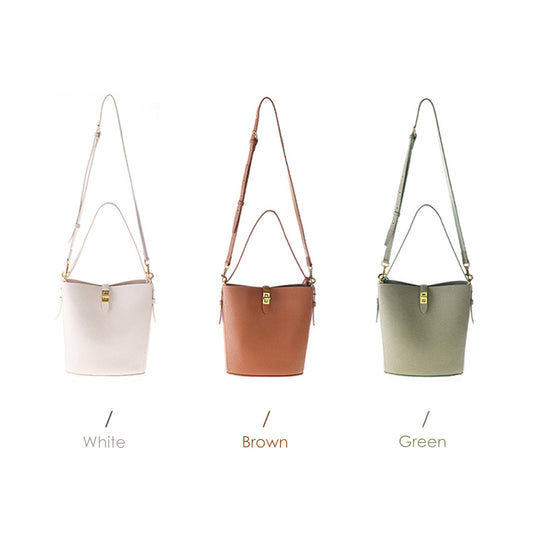 CUCUBIRD Leather Simple Bucket Crossbody Bag DIY Kit ?