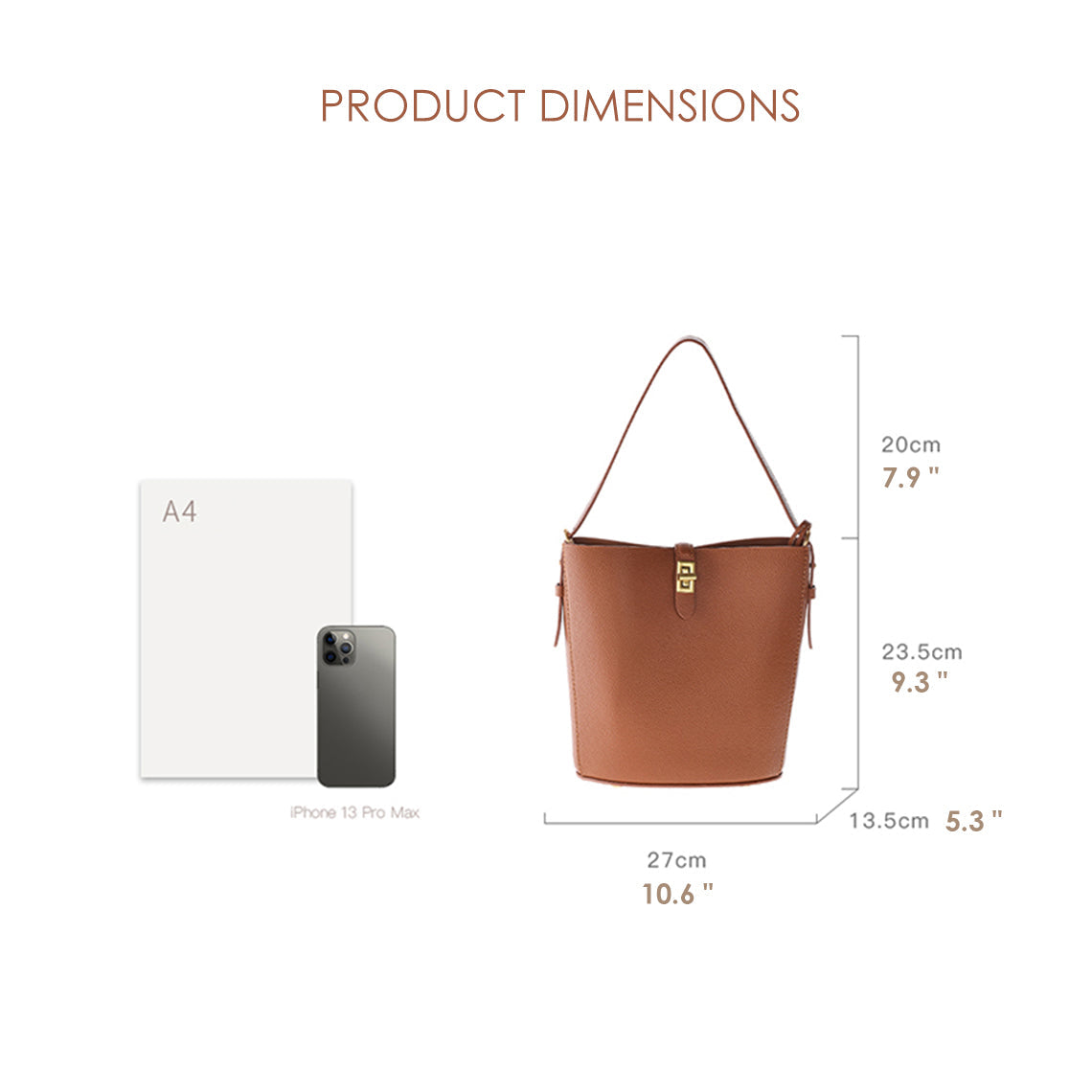CUCUBIRD Leather Simple Bucket Crossbody Bag DIY Kit ?