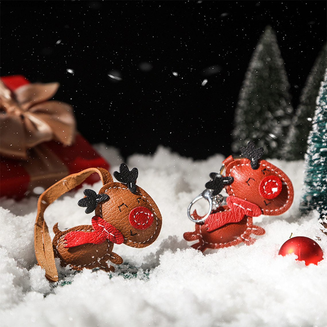 Sheep Leather Christmas Charms DIY Kits - CUCUBIRD