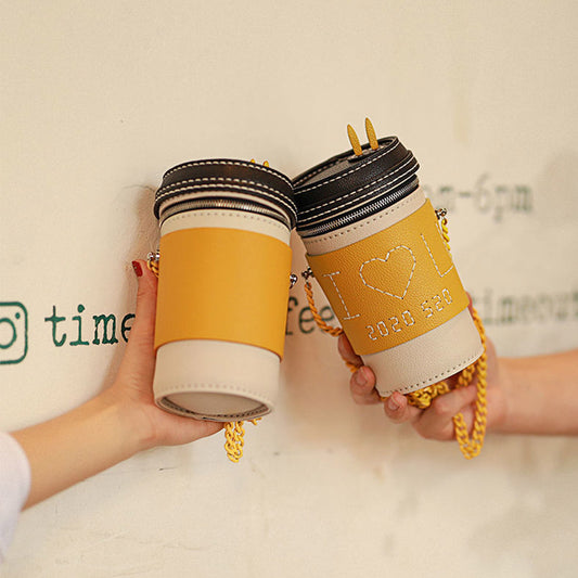 CUCUBIRD Leather Coffee Cup Bag DIY Kit