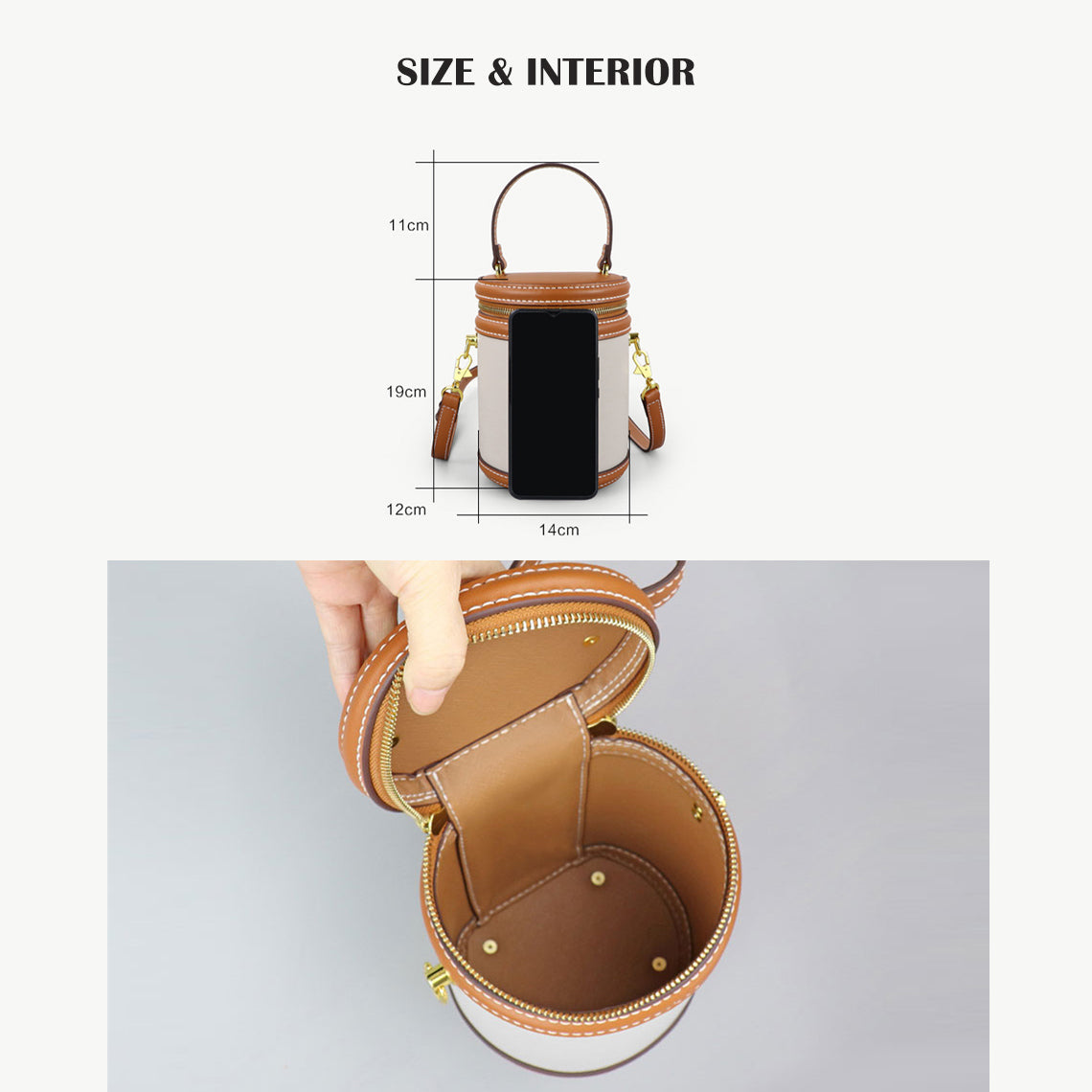 Leather Dustbag Recycle Round Bag DIY Kits