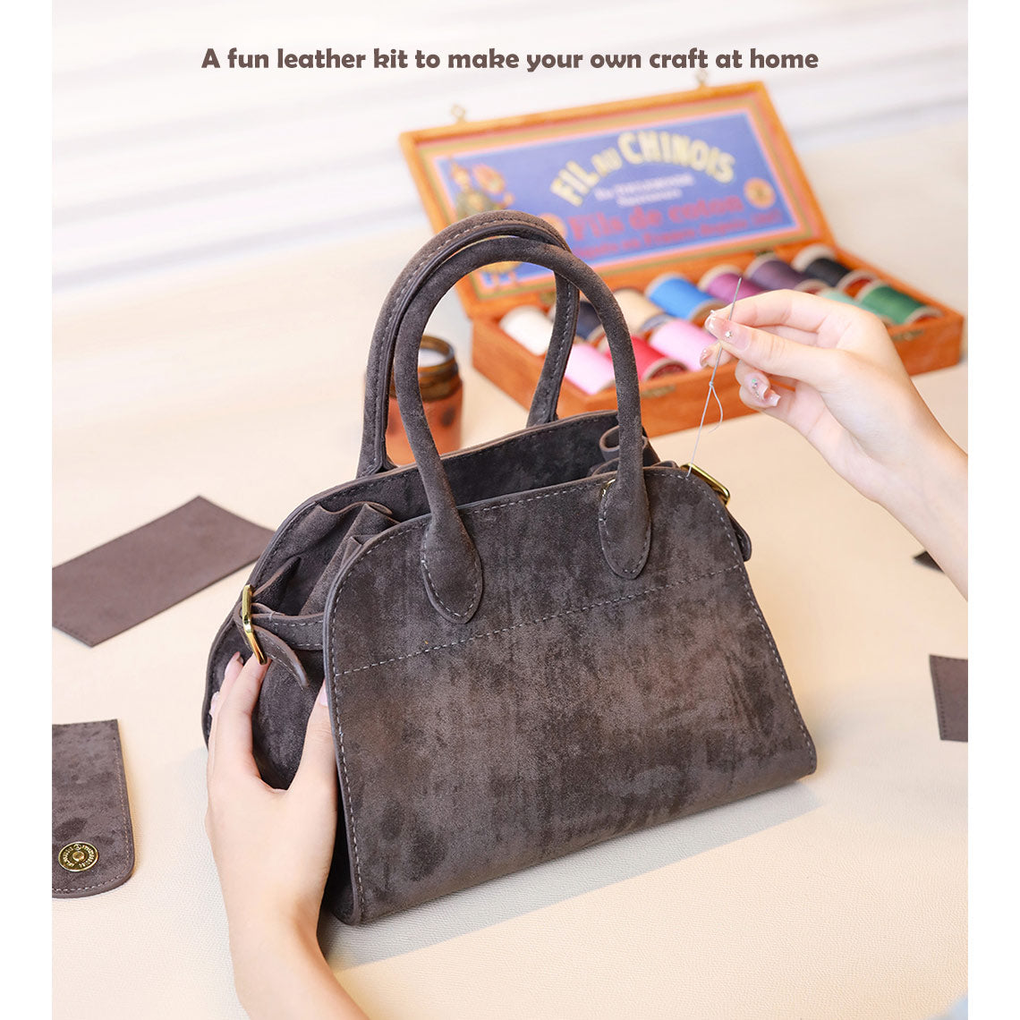 Leather Inspired Row Handbag DIY Kits