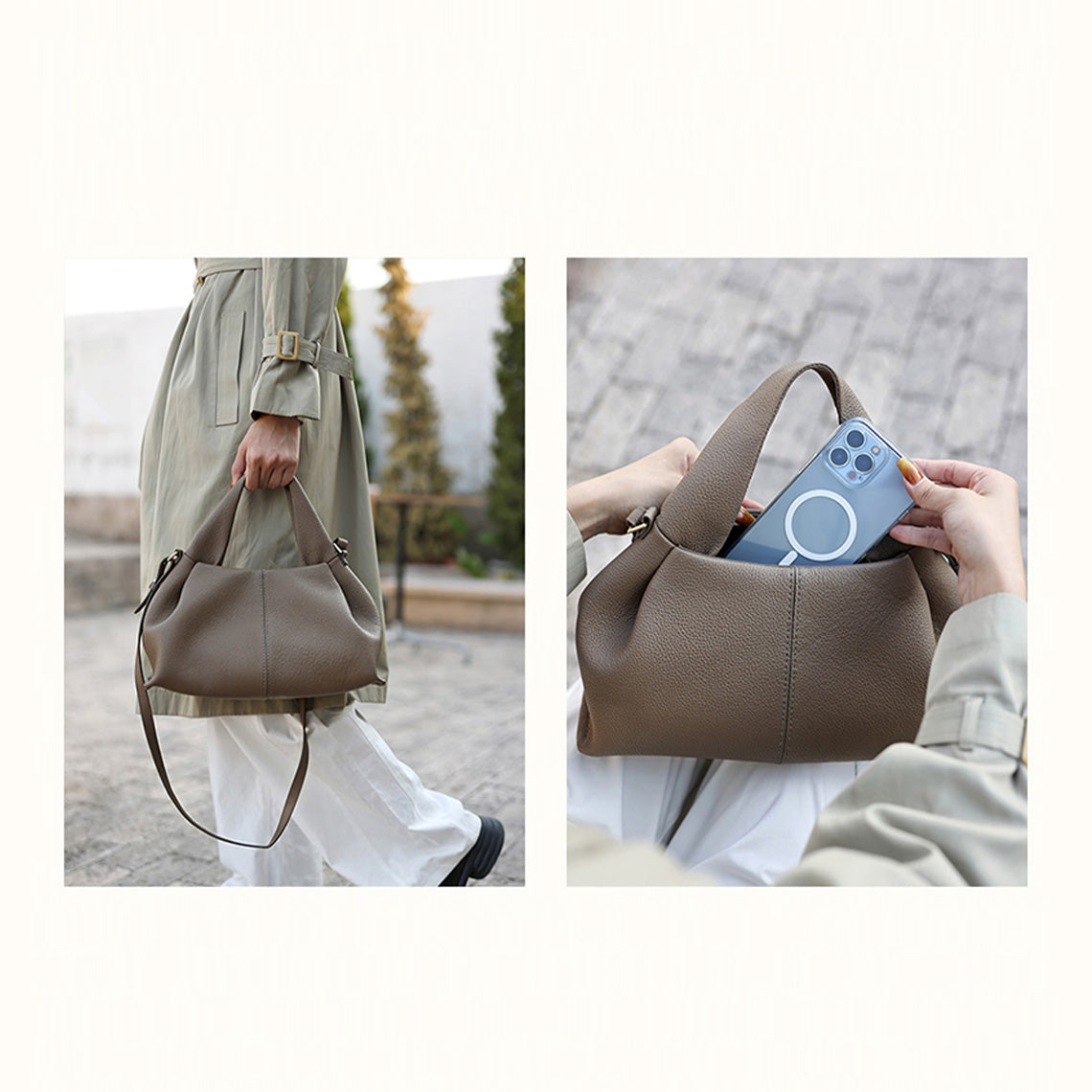 Top Grain Leather Cloud Bag DIY Kits - CUCUBIRD
