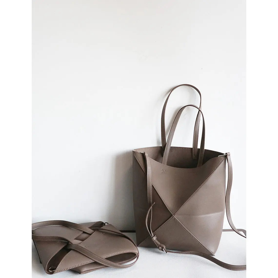 Leather Inspired Puzzle Fold Tote Bag DIY Kits - CUCUBIRD