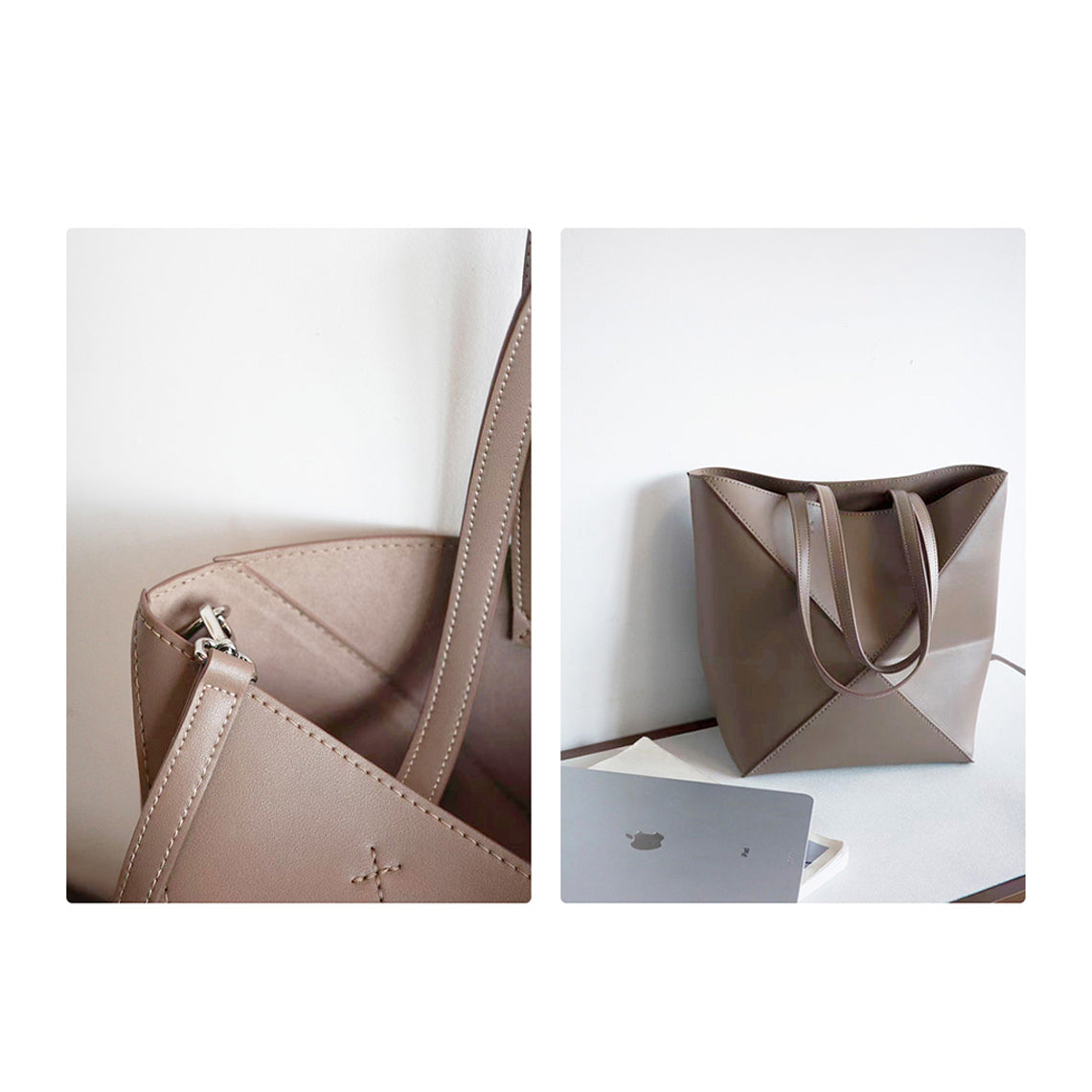 Leather Inspired Puzzle Fold Tote Bag DIY Kits