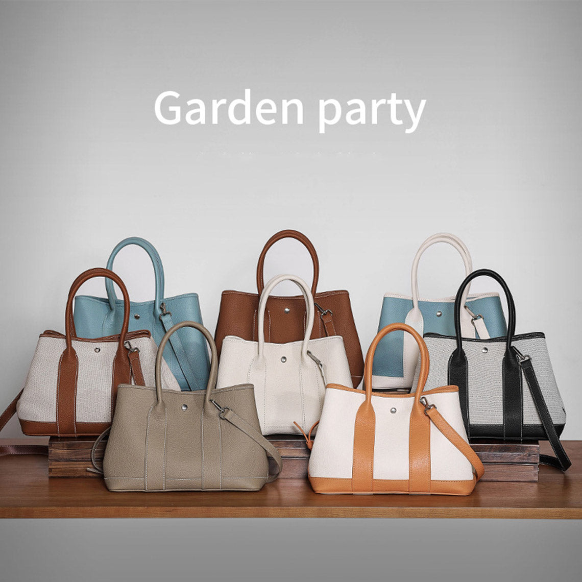 CUCUBIRD Top Grain Leather Garden Party Handbag DIY Kit ?