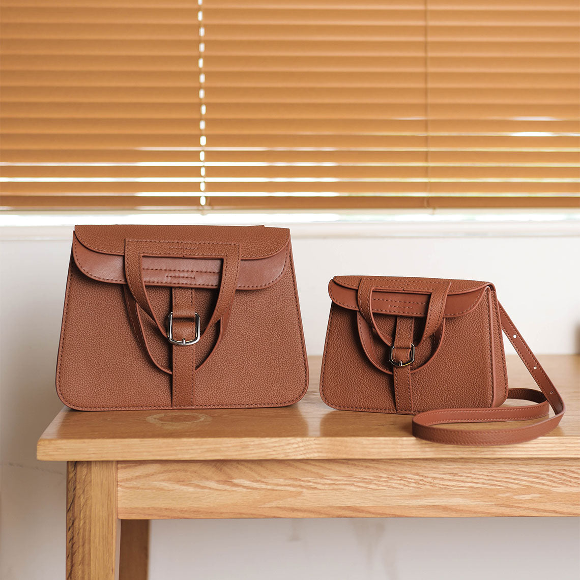 CUCUBIRD Top Grain Leather Horseshoe Bag Crossbody Bag DIY Kit ?