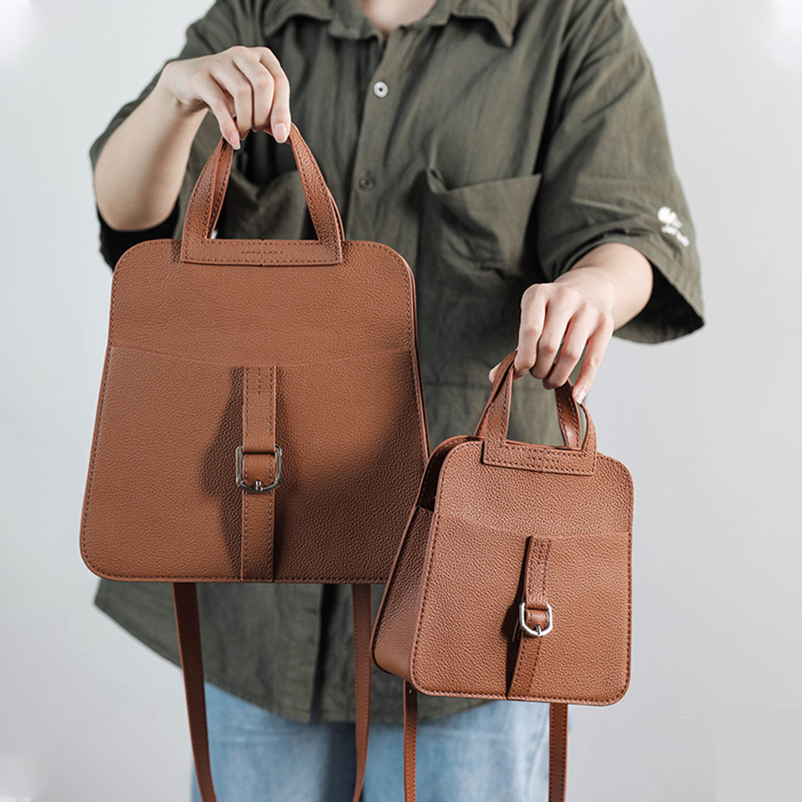 CUCUBIRD Top Grain Leather Horseshoe Bag Crossbody Bag DIY Kit Small?