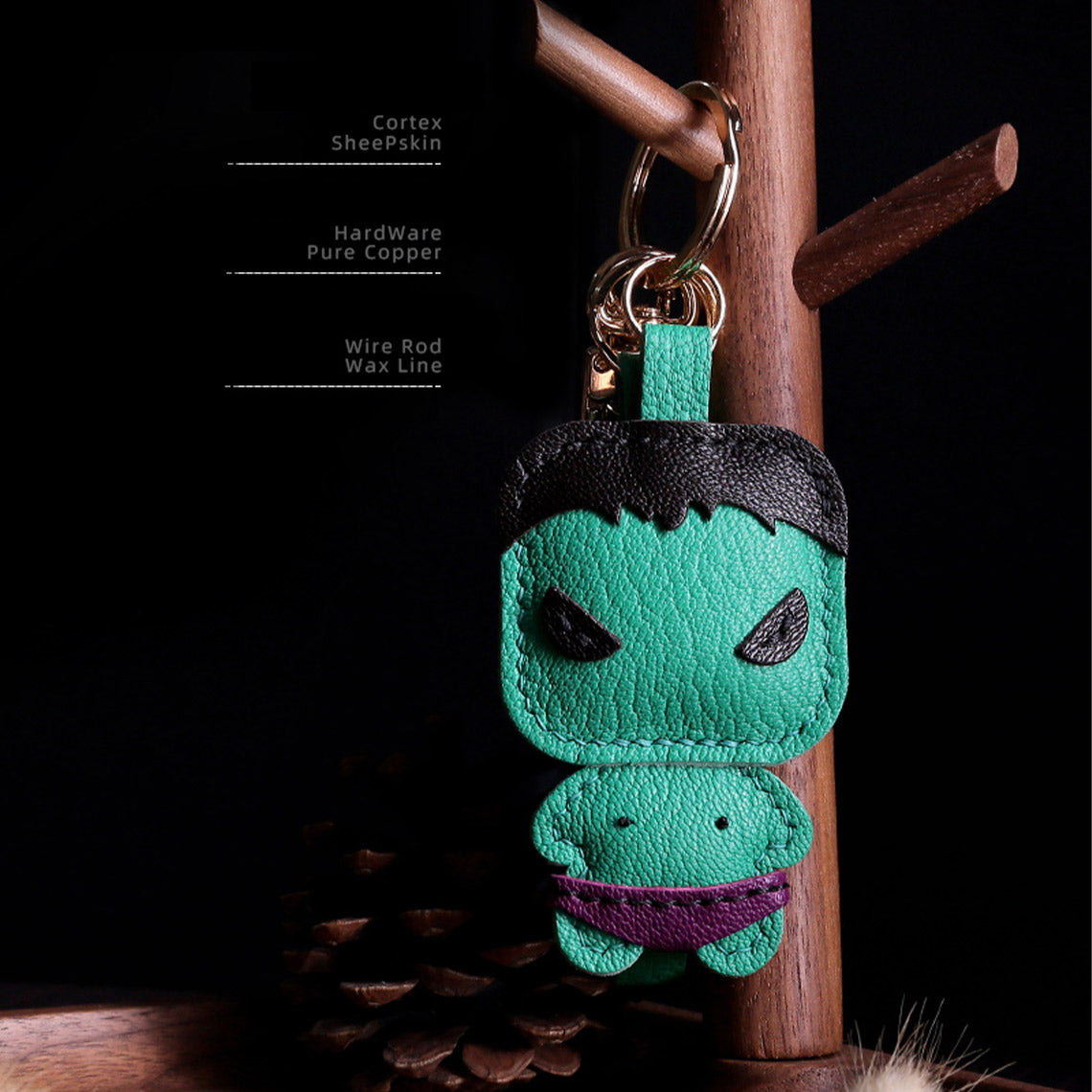 CUCUBIRD Leather The Hulk Keychain DIY Kit ?