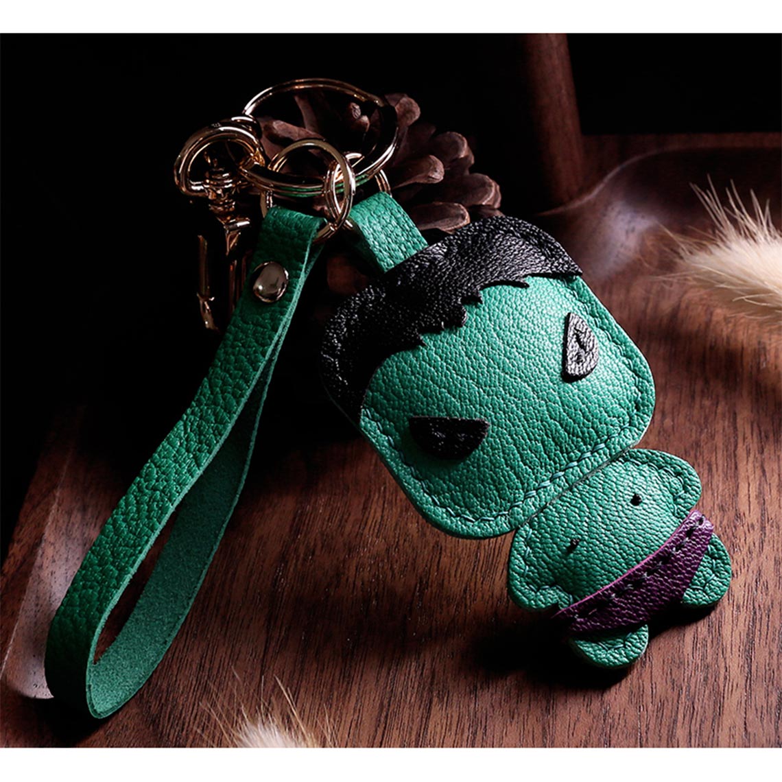 CUCUBIRD Leather The Hulk Keychain DIY Kit ?