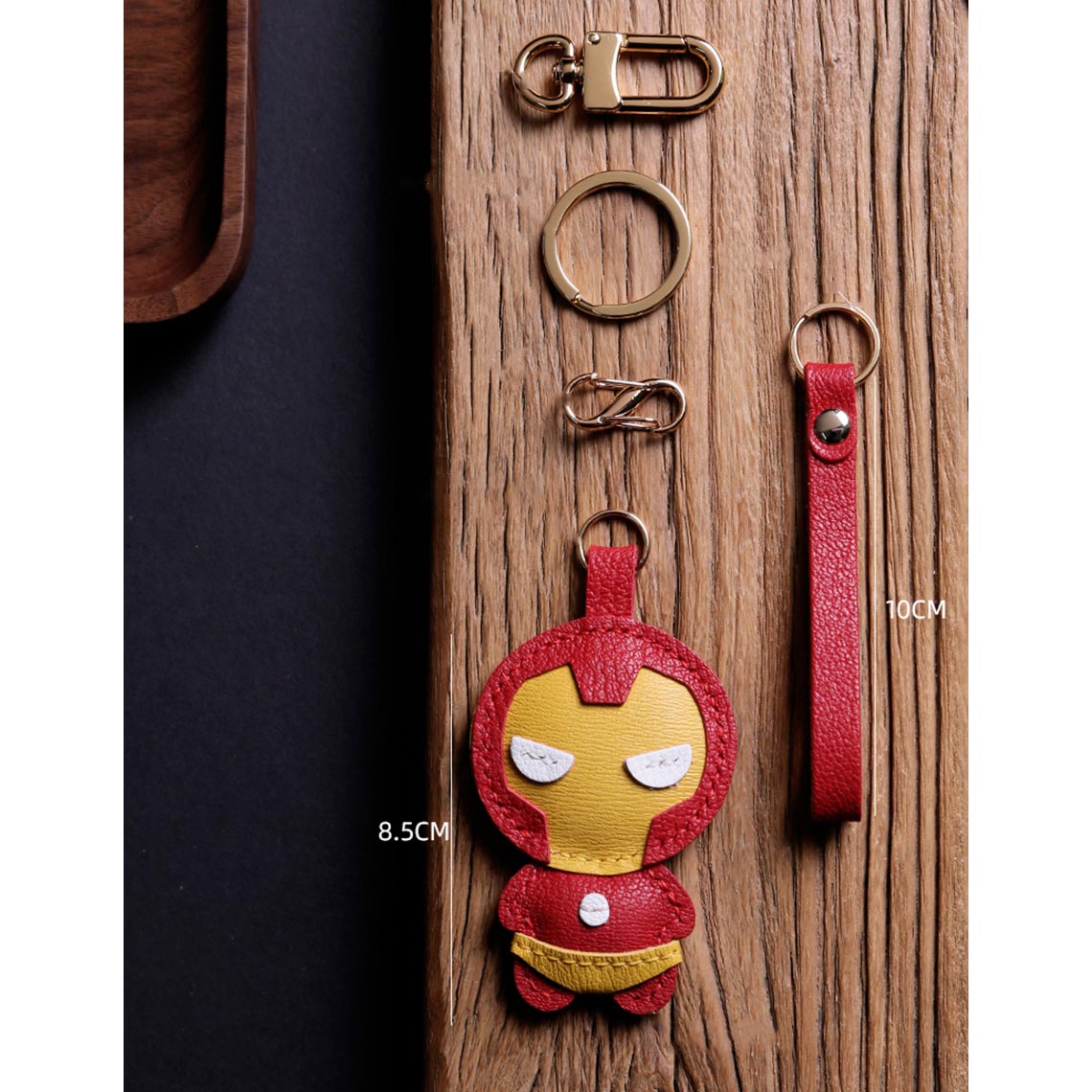 CUCUBIRD Leather Iron Men Keychain DIY Kit ?