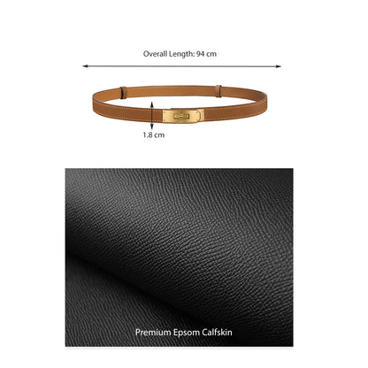 Epsom Leather Inspired Kelly Slim Belt DIY Kits